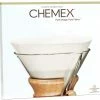 Chemex Unfolded Circles Paper Filters For 6, 8 And 10 Cup Coffee Maker, 100 Pcs