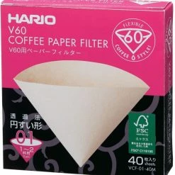 Hario V60 Misarashi Size 01 Brown Coffee Paper Filters