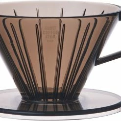 Kinto SCS Brewer Plastic Coffee Dripper 2 Cups, Clear Grey