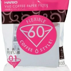 Hario V60 Size 01 Coffee Paper Filters 100 Pcs