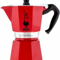 Bialetti Moka Express Stovetop Espresso Maker, Red