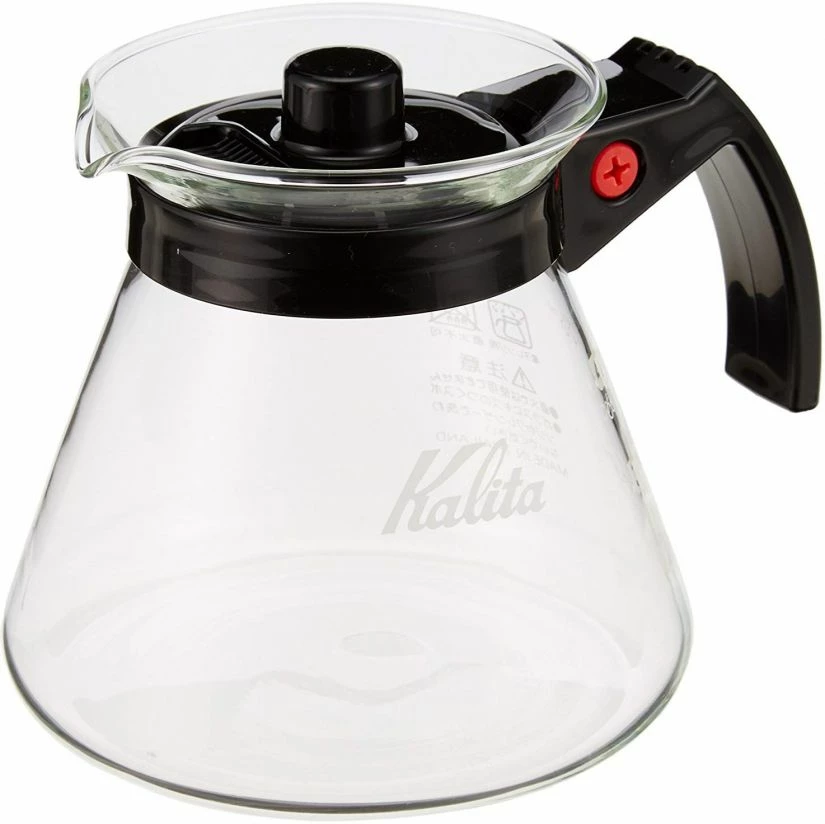 Kalita Glass Server N With Black Handle 1 Kalita Glass Server N With Black Handle