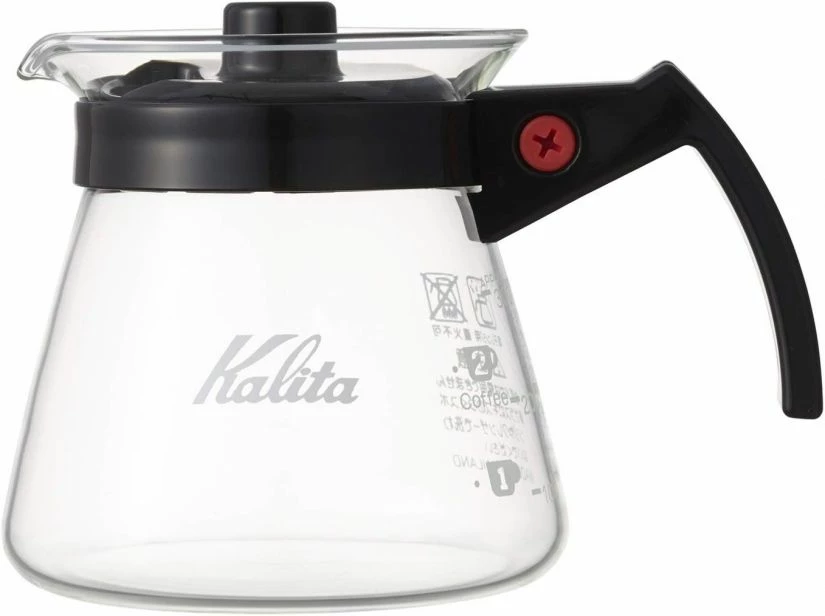 Kalita Glass Server N With Black Handle 1 Kalita Glass Server N With Black Handle