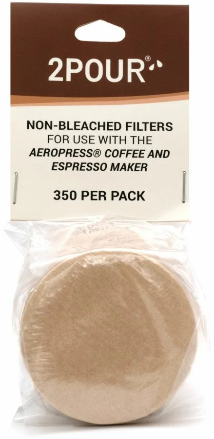 2POUR® Non Bleached Coffee Filters For AeroPress 350 Pcs 1 2POUR® Non Bleached Coffee Filters For AeroPress 350 Pcs