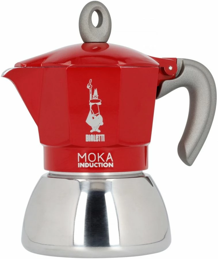 Bialetti Moka Induction Red Stovetop Espresso Maker 1 Bialetti Moka Induction Red Stovetop Espresso Maker