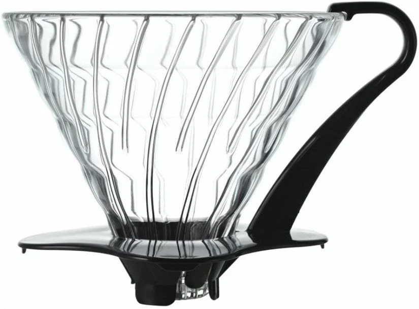 Hario V60 Glass Coffee Dripper Size 03, Black 1 Hario V60 Glass Coffee Dripper Size 03, Black