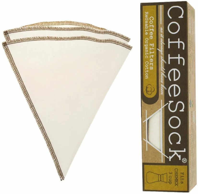 CoffeeSock Chemex® Style 3 Coffee Filter, 2 Pcs 1 CoffeeSock Chemex® Style 3 Coffee Filter, 2 Pcs