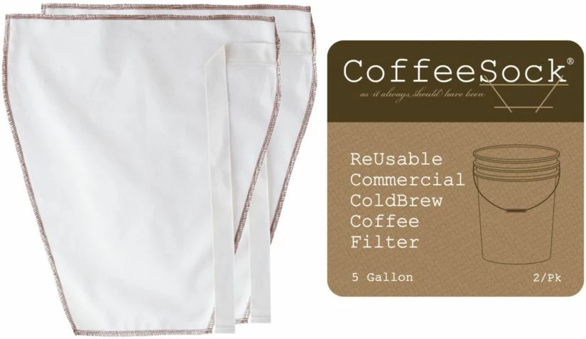 CoffeeSock Commercial Cold Brew Filters 5 Gallon, 2 Pcs 1 CoffeeSock Commercial Cold Brew Filters 5 Gallon, 2 Pcs