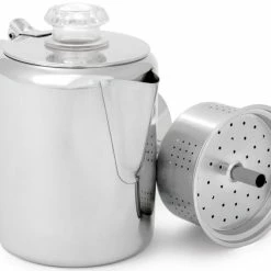 GSI Outdoors Glacier Stainless Percolator With Silicon Handle