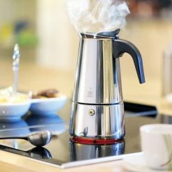 Gefu Emilio Stainless Steel Moka Pot -Hario Shop gefu emilio moka pot 8303