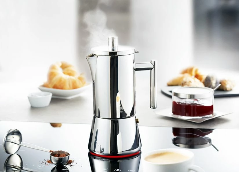 Gefu Nando Moka Pot With Reduction Sieve 2 Gefu Nando Moka Pot With Reduction Sieve - Image 2