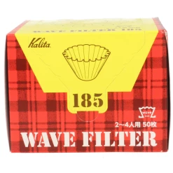 Kalita Wave #185 White Filter Papers 50 Pcs -Hario Shop kalita wave filter 185 brown 3276