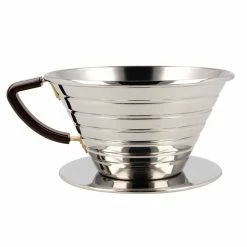 Kalita Wave #185 Stainless Steel Dripper -Hario Shop kalita wave steel dripper 3099