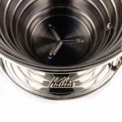 Kalita Wave #185 Stainless Steel Dripper -Hario Shop kalita wave steel dripper 3102
