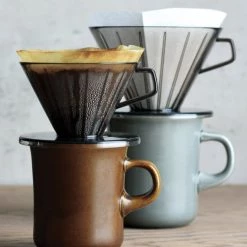 Kinto SCS Brewer Plastic Coffee Dripper 4 Cups, Clear Grey -Hario Shop kinto clear brewer 3337