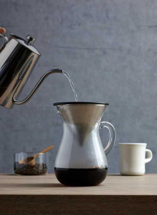 Kinto SCS Coffee Carafe Set With Stainless Steel Filter 2 Cups 3 Kinto SCS Coffee Carafe Set With Stainless Steel Filter 2 Cups - Image 3