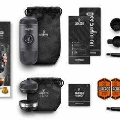 Wacaco Nanopresso Portable Espresso Maker + NS Adaptor + Bag, Grey 5 Wacaco Nanopresso Portable Espresso Maker + NS Adaptor + Bag, Grey -Hario Shop wacaco nanopresso with ns adapter 3590